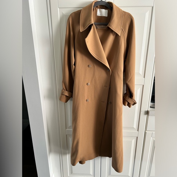 OAK + FORT Jackets & Blazers - OAK + FORT Tan Trench Coat